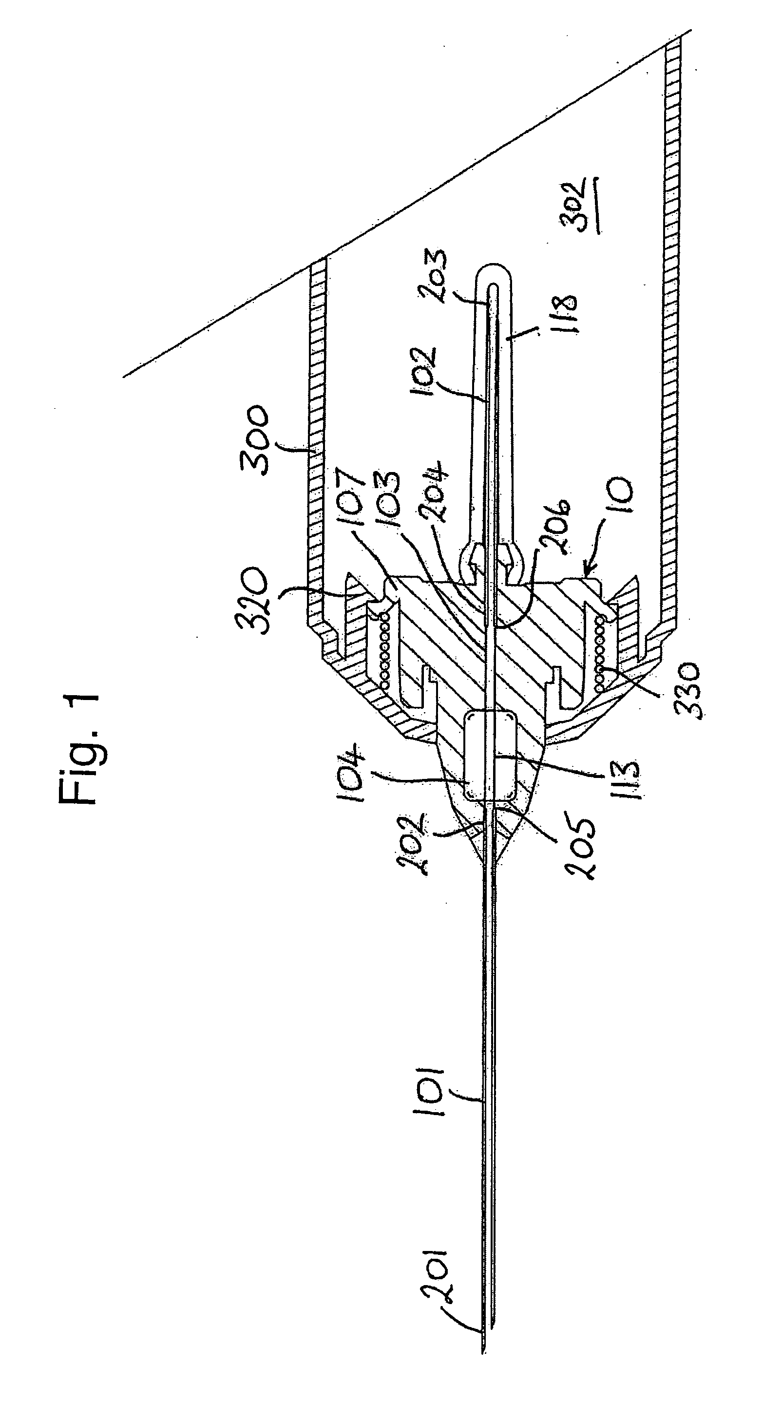 Needle assembly for a blood sampling device