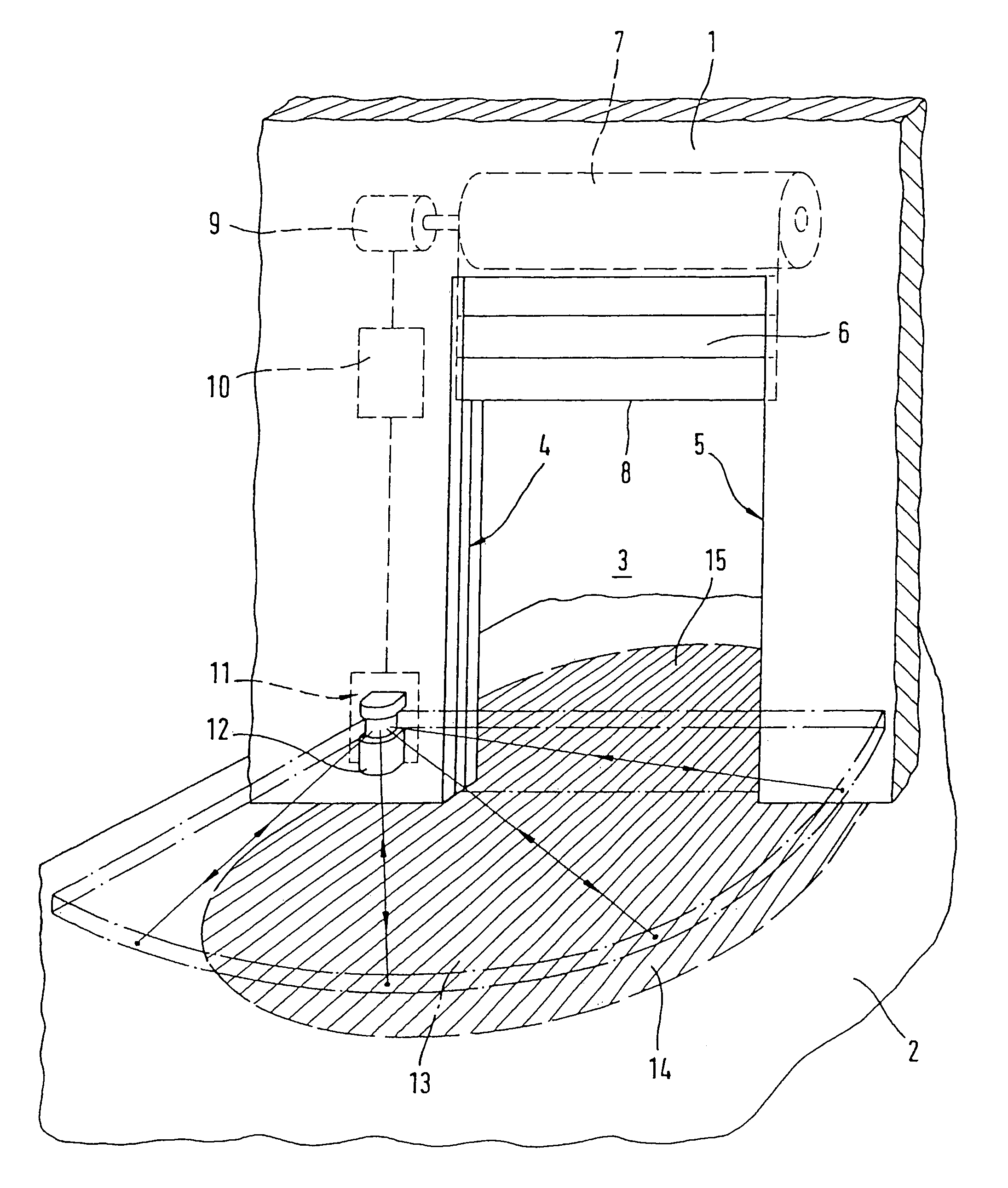 Device for automatically actuating a door, in particular a vertical door