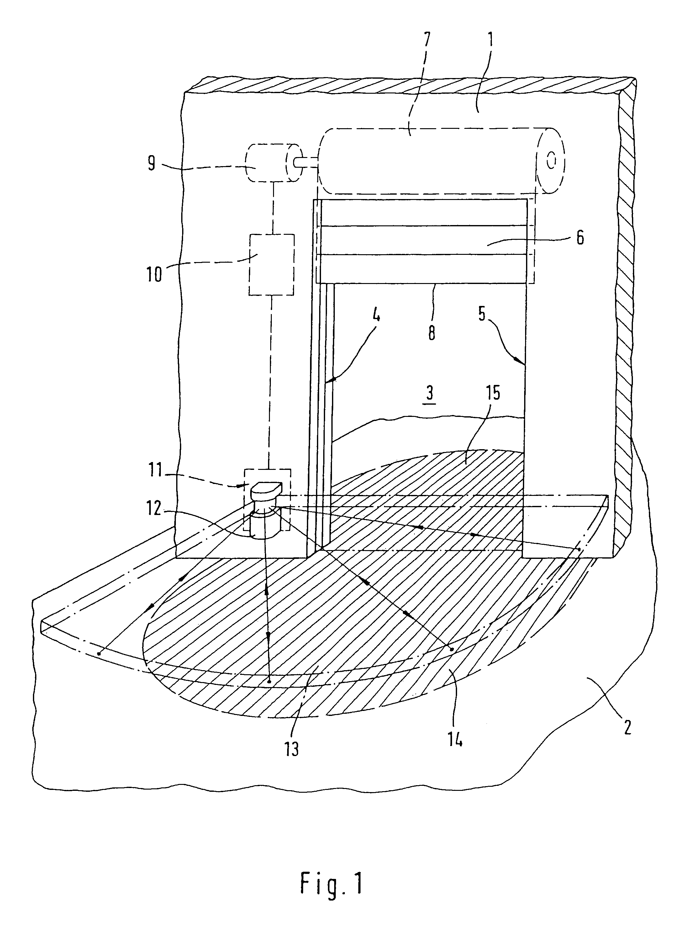 Device for automatically actuating a door, in particular a vertical door
