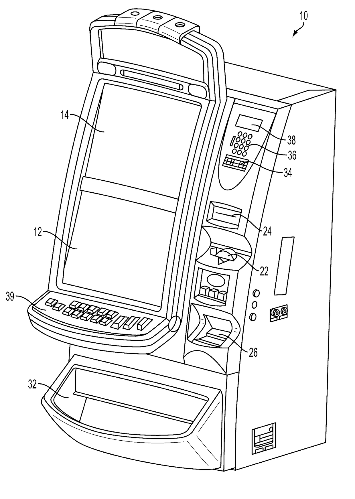 Enhanced electronic gaming machine with x-ray vision display
