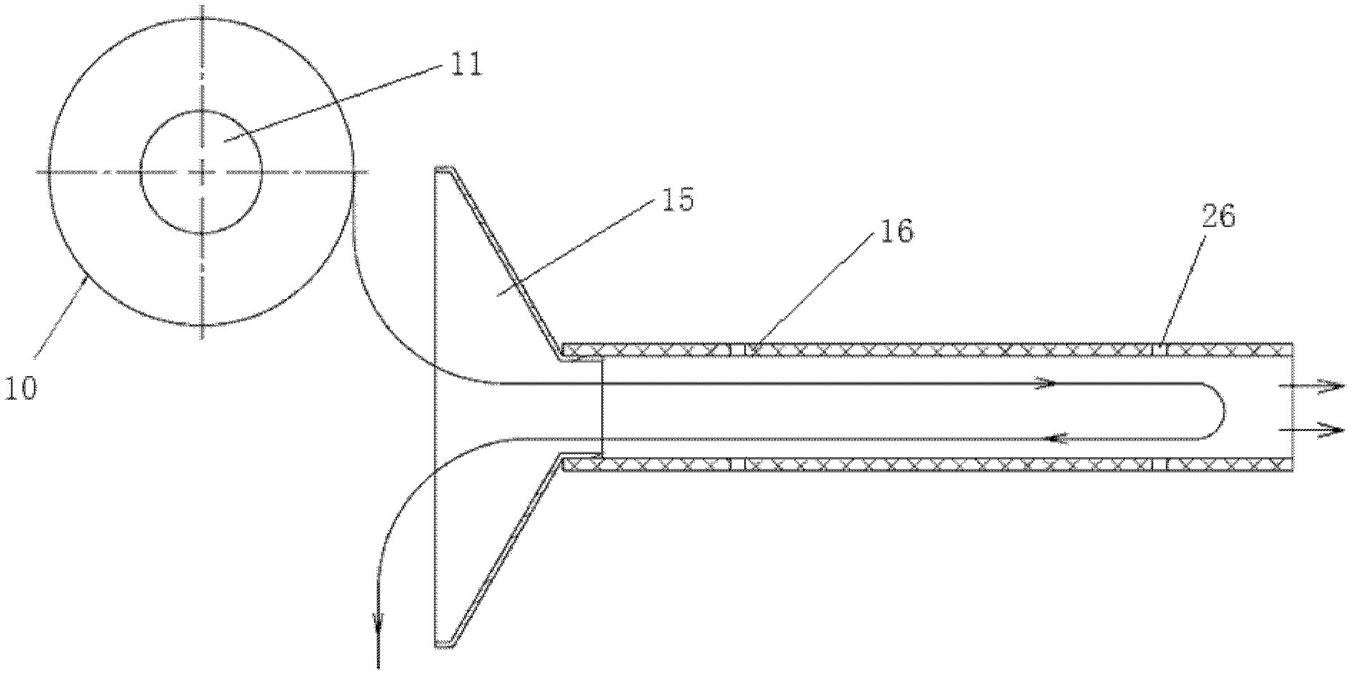 Weft storage device without twist change