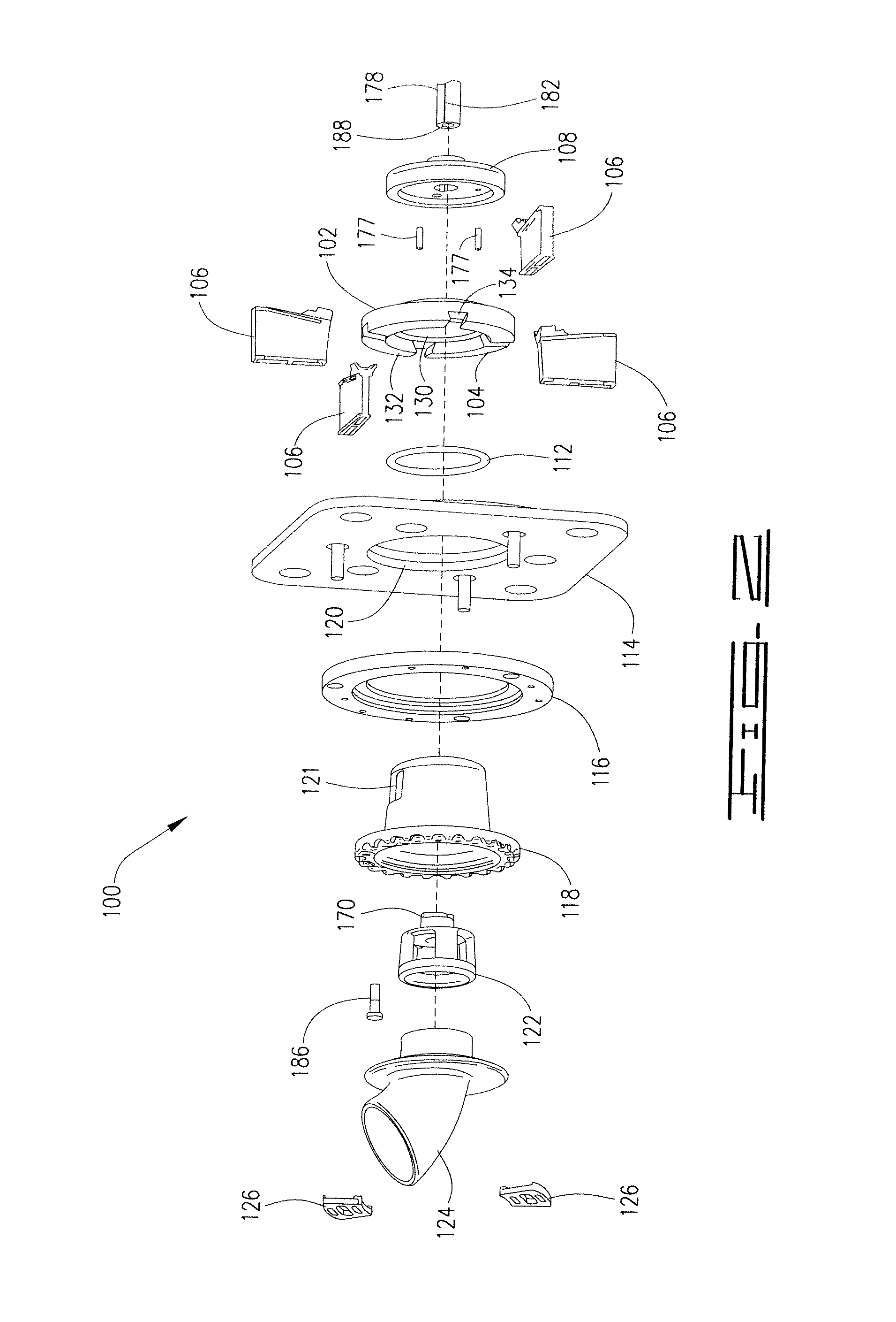 Throwing wheel assembly