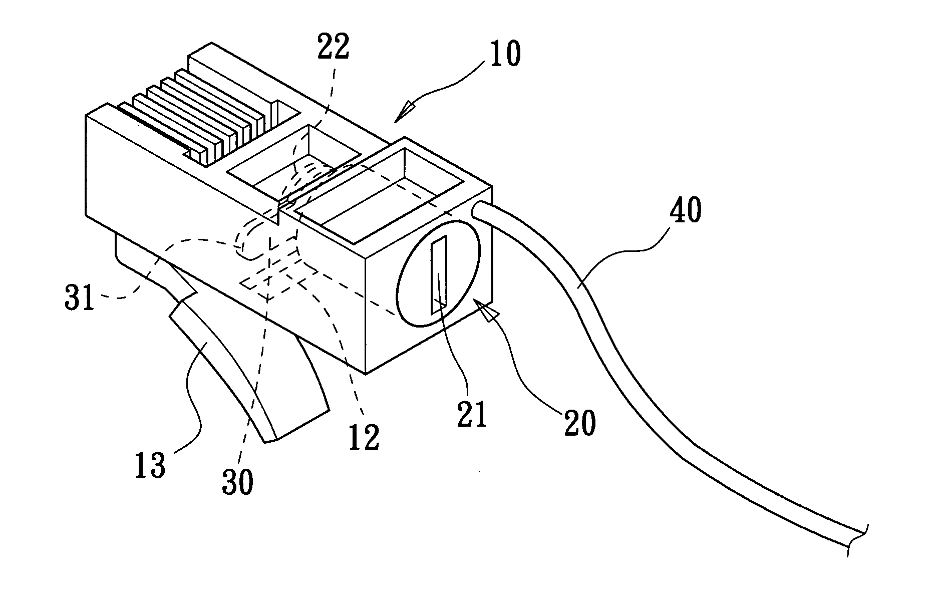 Phone plug structure with a locking function