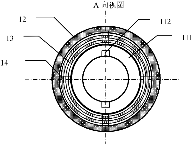 Dual-abrasive diamond grinding wheel for machining external round surface of engineering ceramic