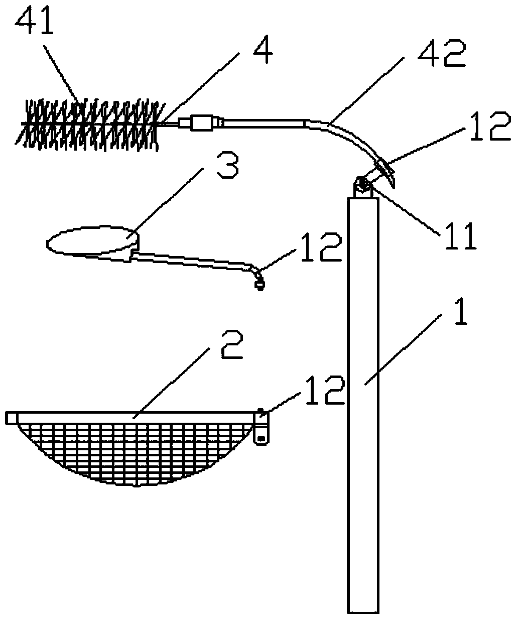 Power transmission and transformation equipment foreign body removing device