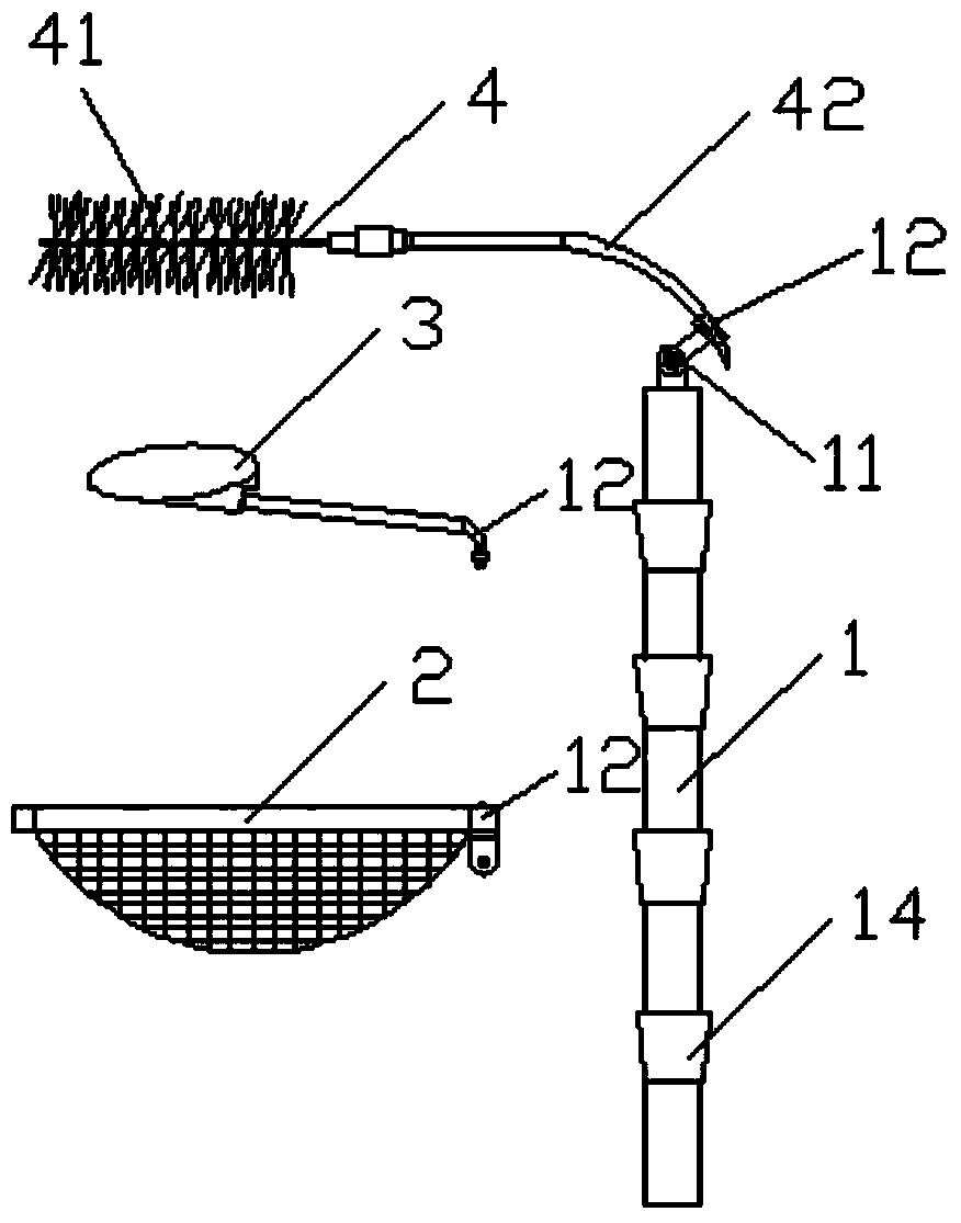 Power transmission and transformation equipment foreign body removing device