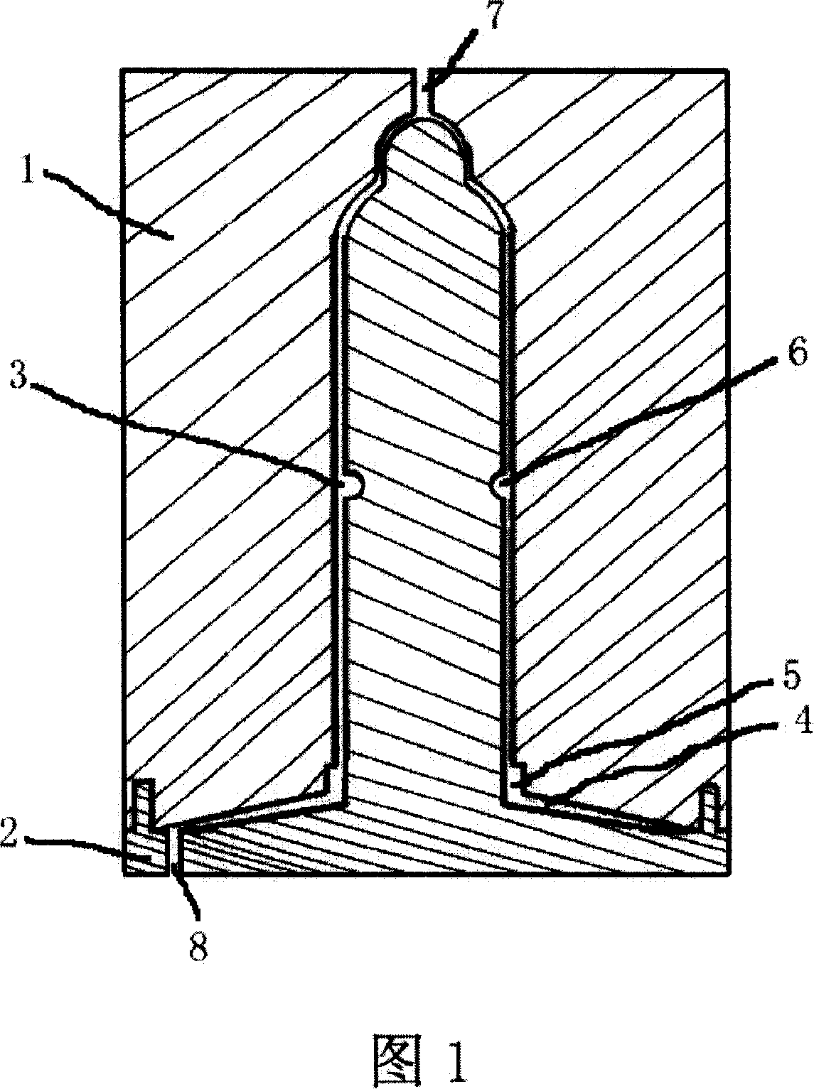 Method for manufacturing male condom with self-erecting skirt-shape structure and product