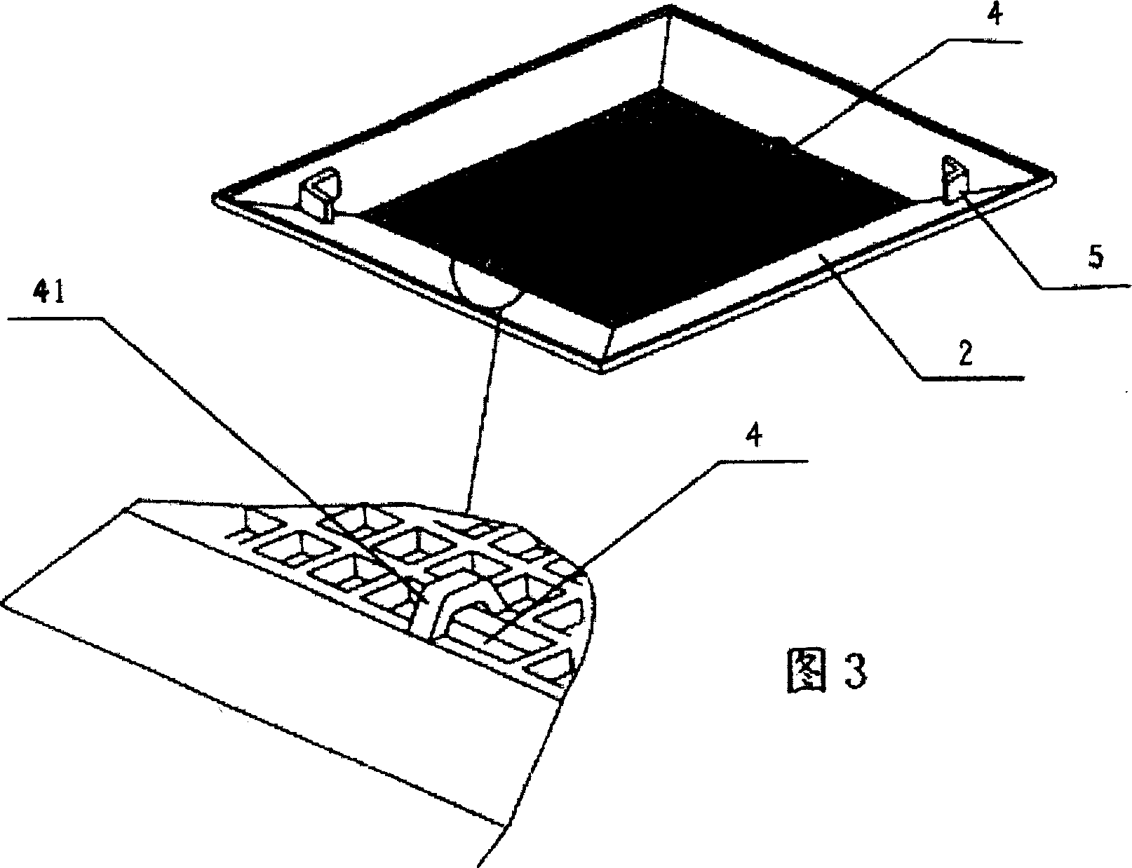 Air intake mask installation structure and method for ventilating fan
