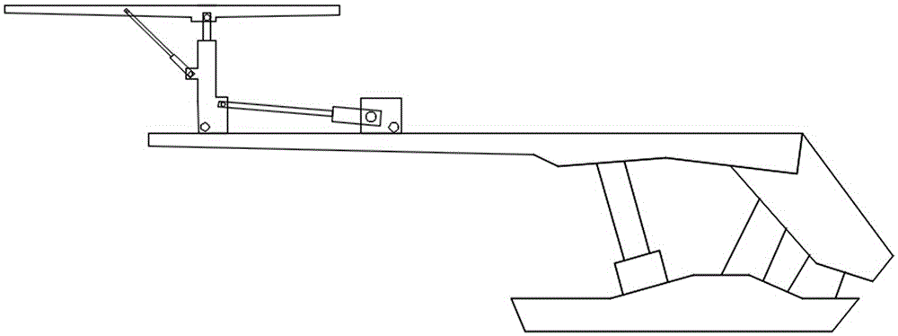 Fully mechanized mining working face two-end excess elevation segment hydraulic supporting device