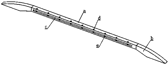 High-strength automobile luggage rack, and a preparation method and equipment thereof