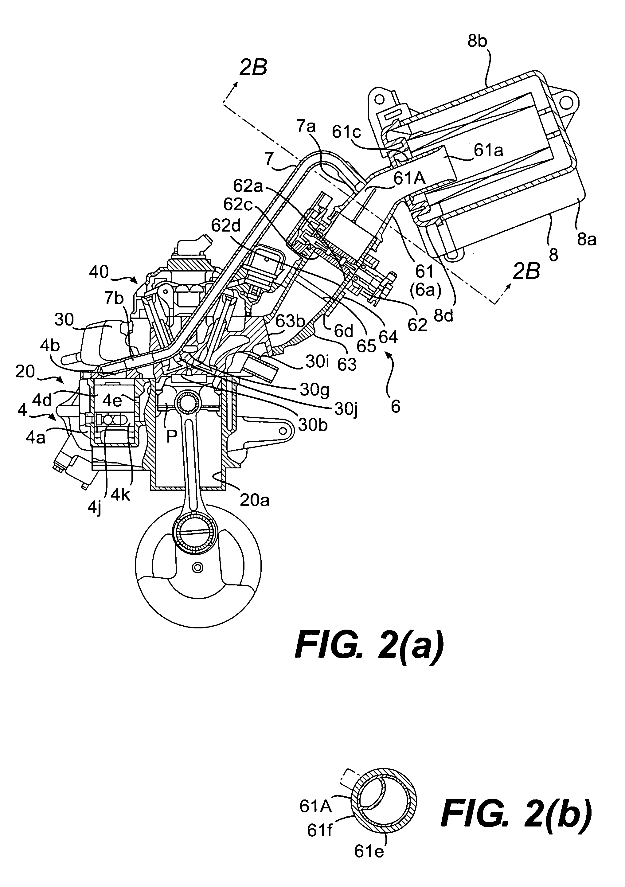 Internal combustion engine with air-fuel mixture injection
