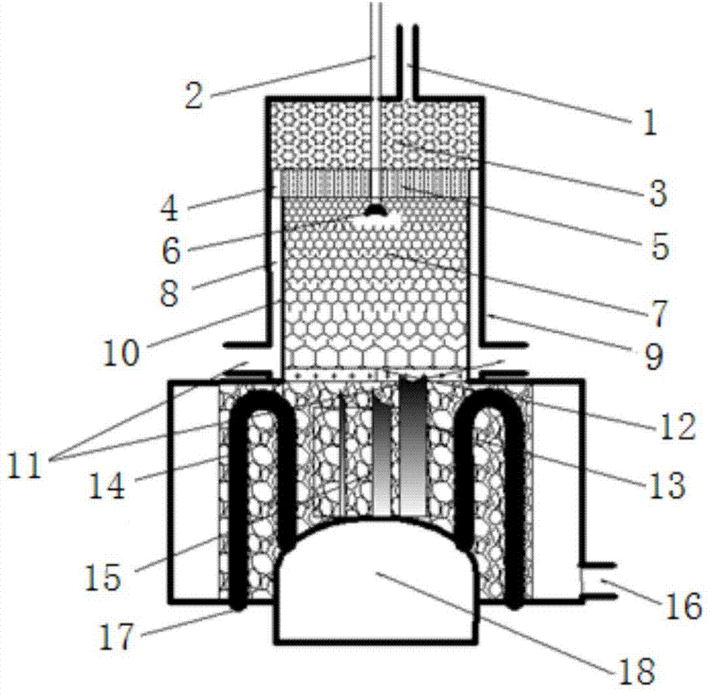Combustion heating system for Stirling engine
