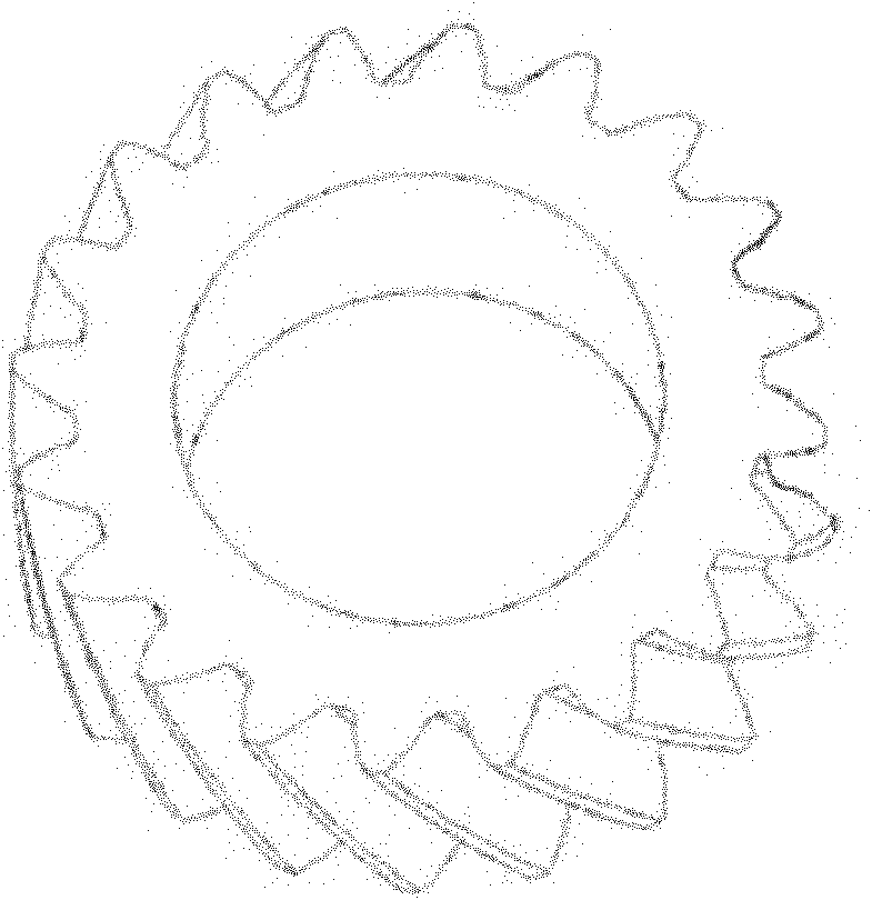 Plastic bevel gear