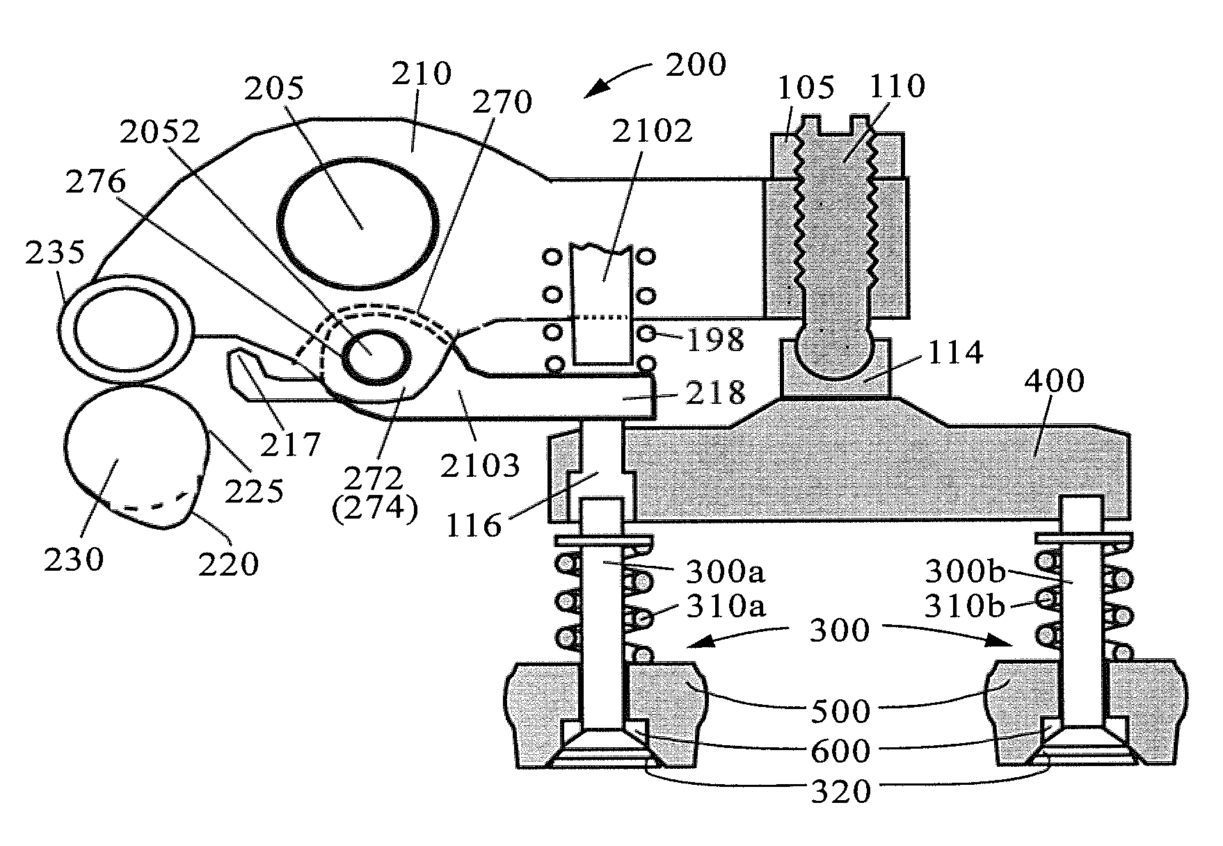 Combined rocker arm apparatus for actuating auxiliary valve of engine