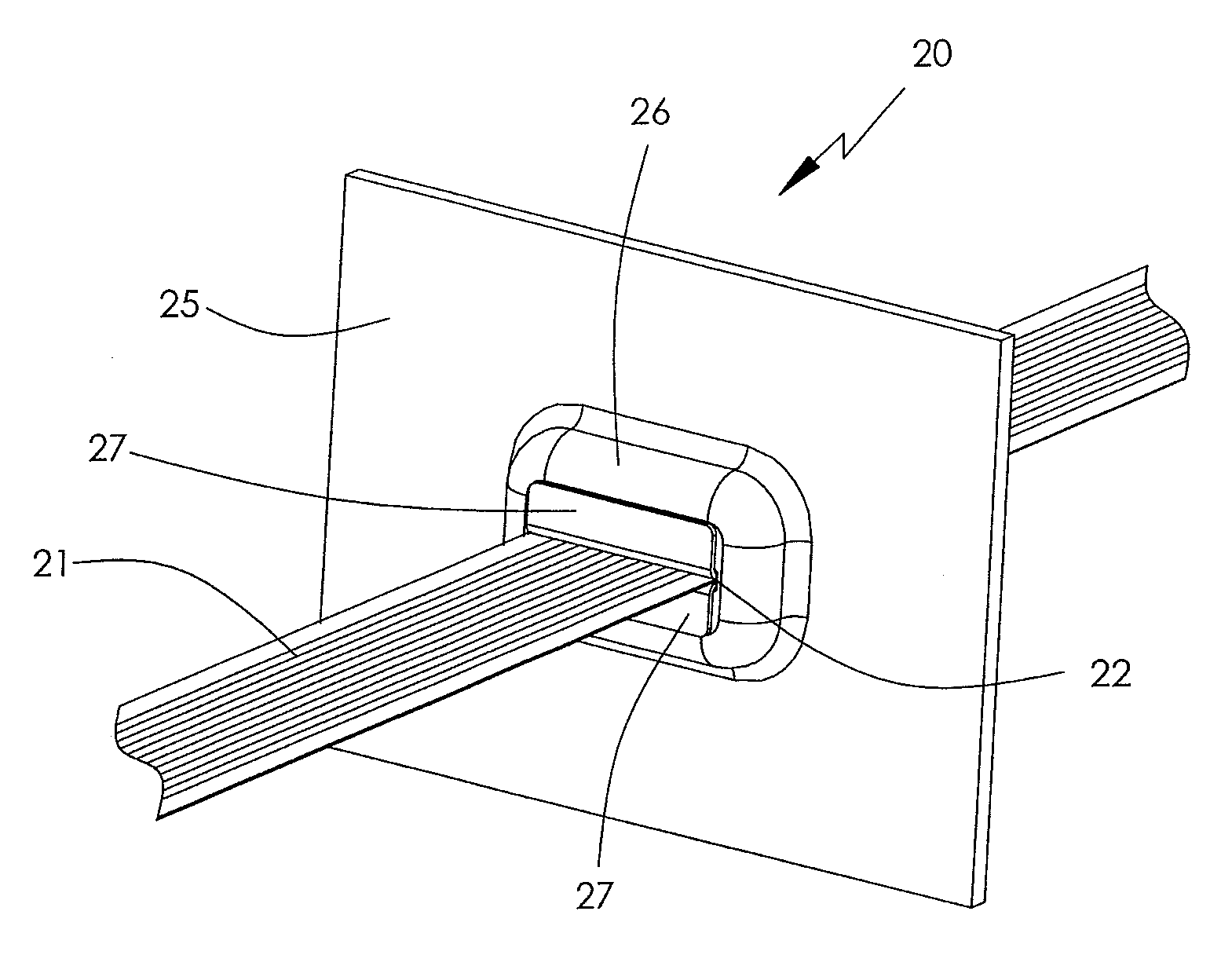 Fluid-tight cable bushing for ribbon cable