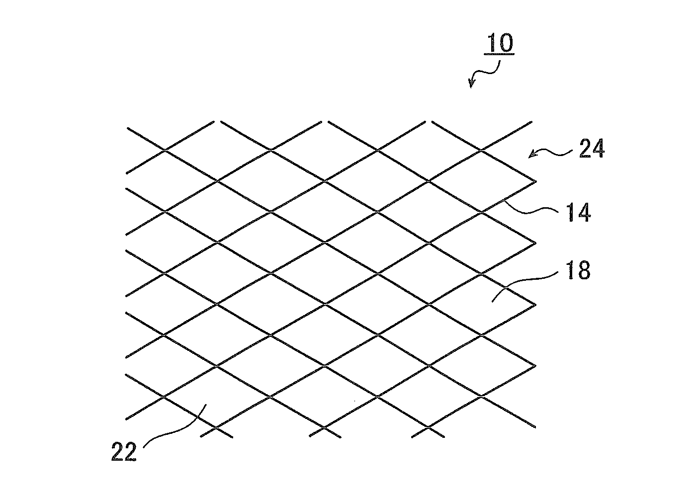 Conductive film, display device and touch panel comprising same, and conductive film pattern determination method