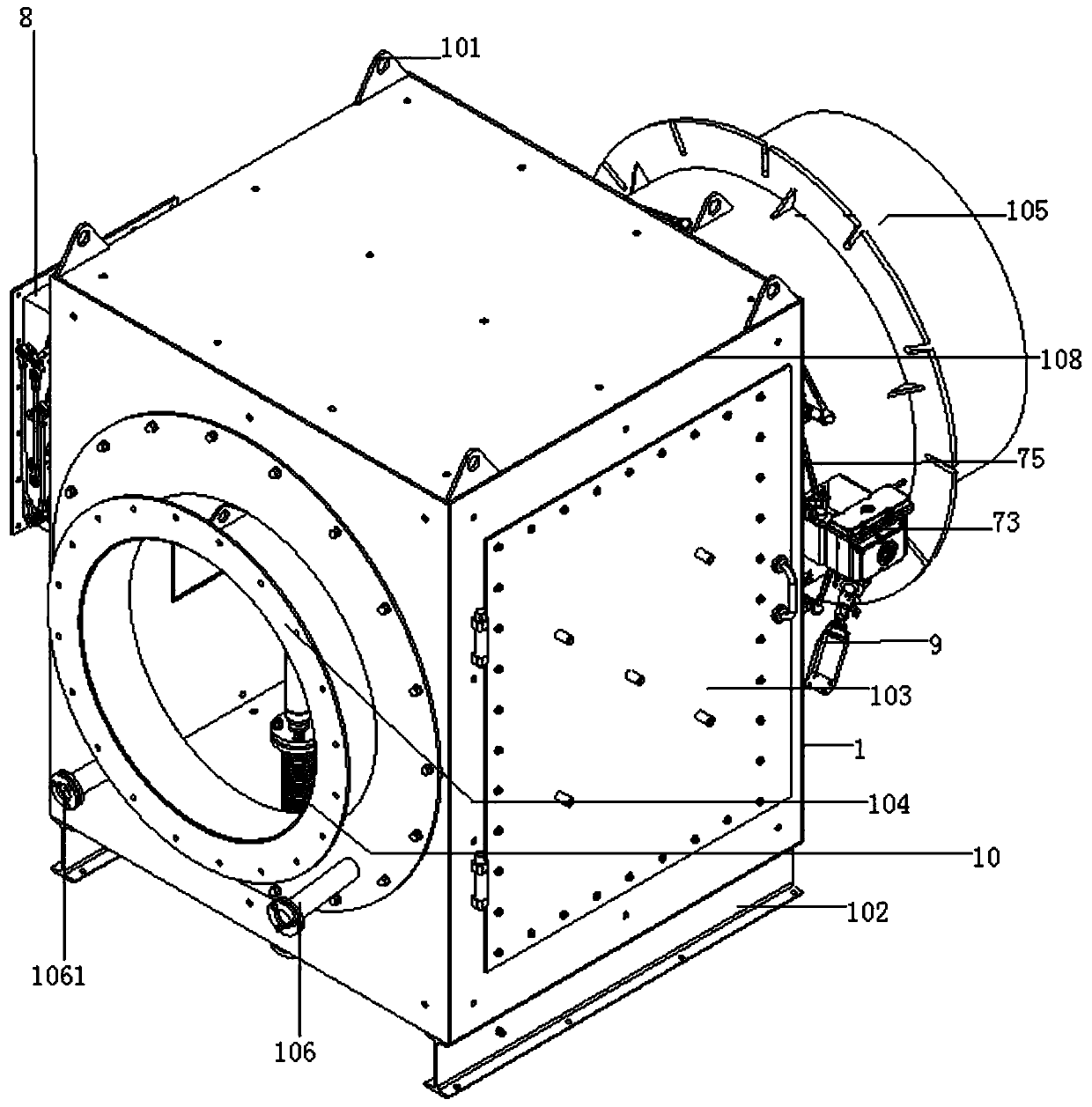 High-temperature tail gas combustion assisting combustion device of gas turbine