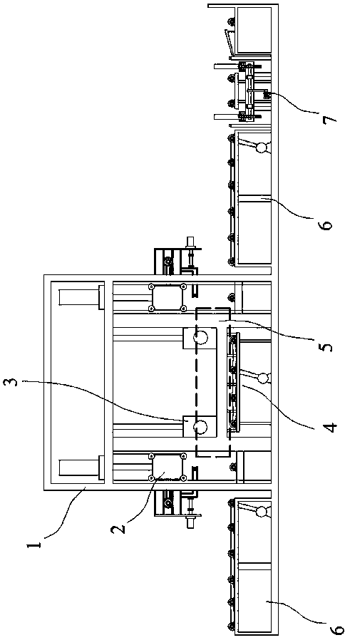 A clamping device of a multi-standard square material demoulding machine