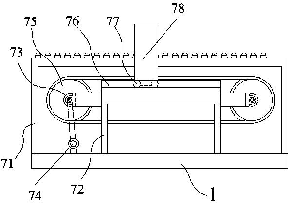 A clamping device of a multi-standard square material demoulding machine