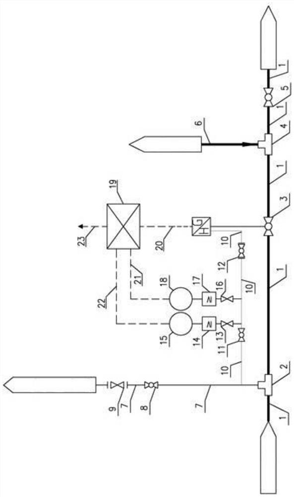 Interlocking device and method for monitoring and alarming pressure drop rate of trunk line at terminal station of gas transmission pipeline