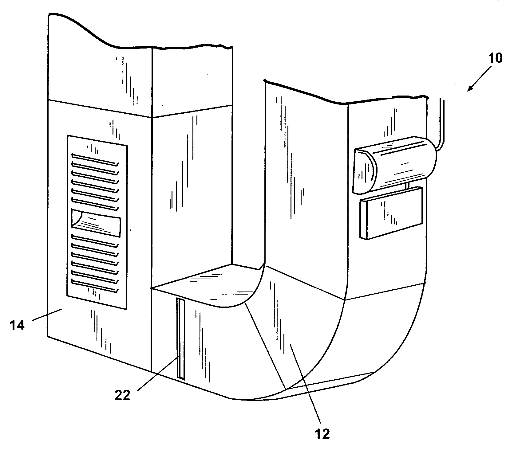 Air cleaner and expandable frame therefor