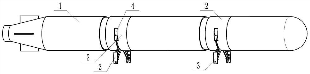 AUV shape-preserving supporting type residence device and AUV