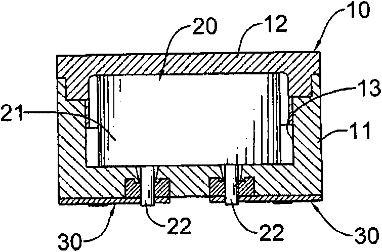 Electrolytic capacitor with external connected pin