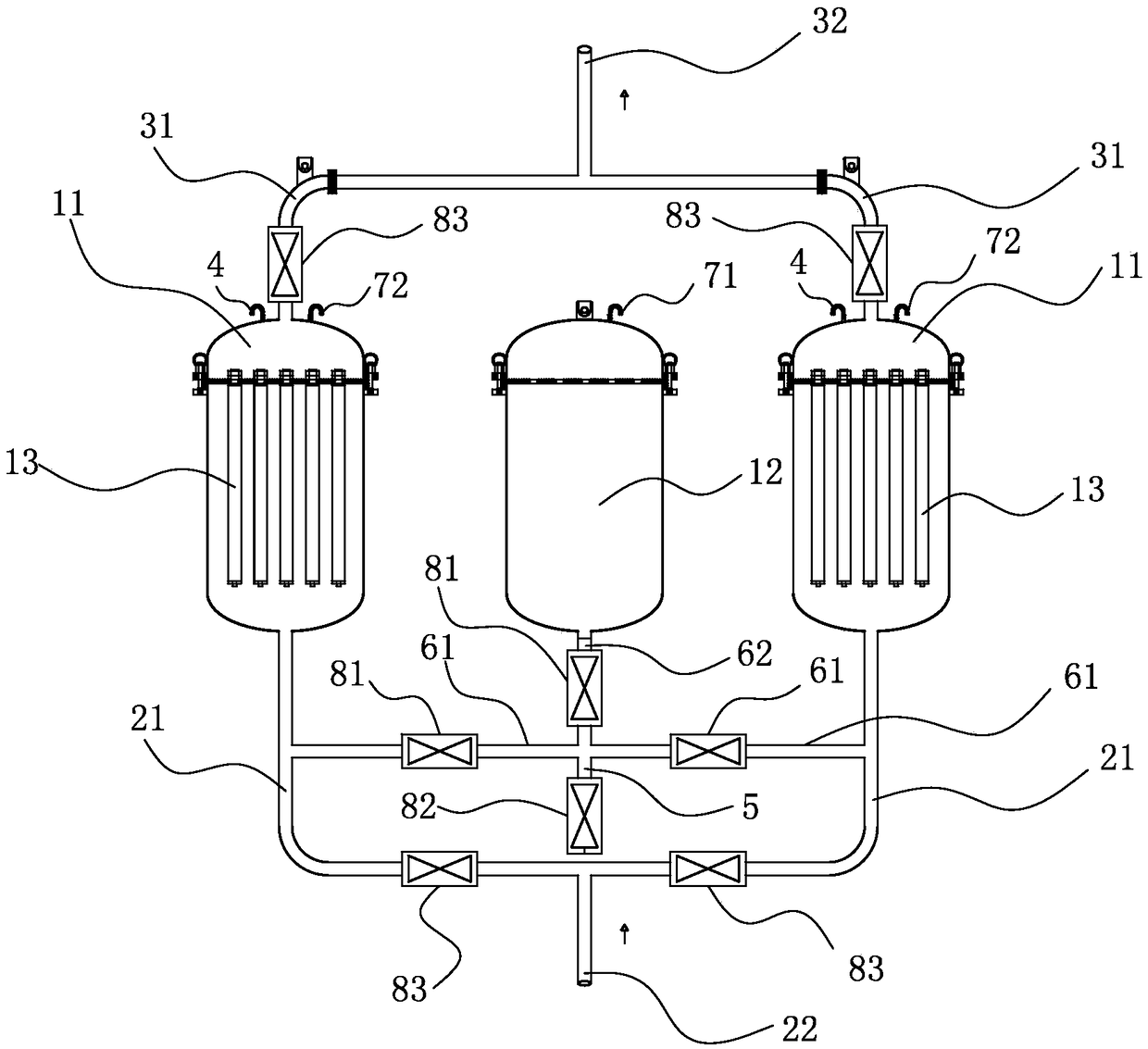 Combined filter and filter combination method