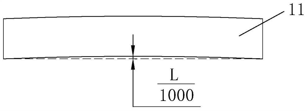 Pre-arching manufacturing method of large-tonnage heavy-duty solid-belly crane beams