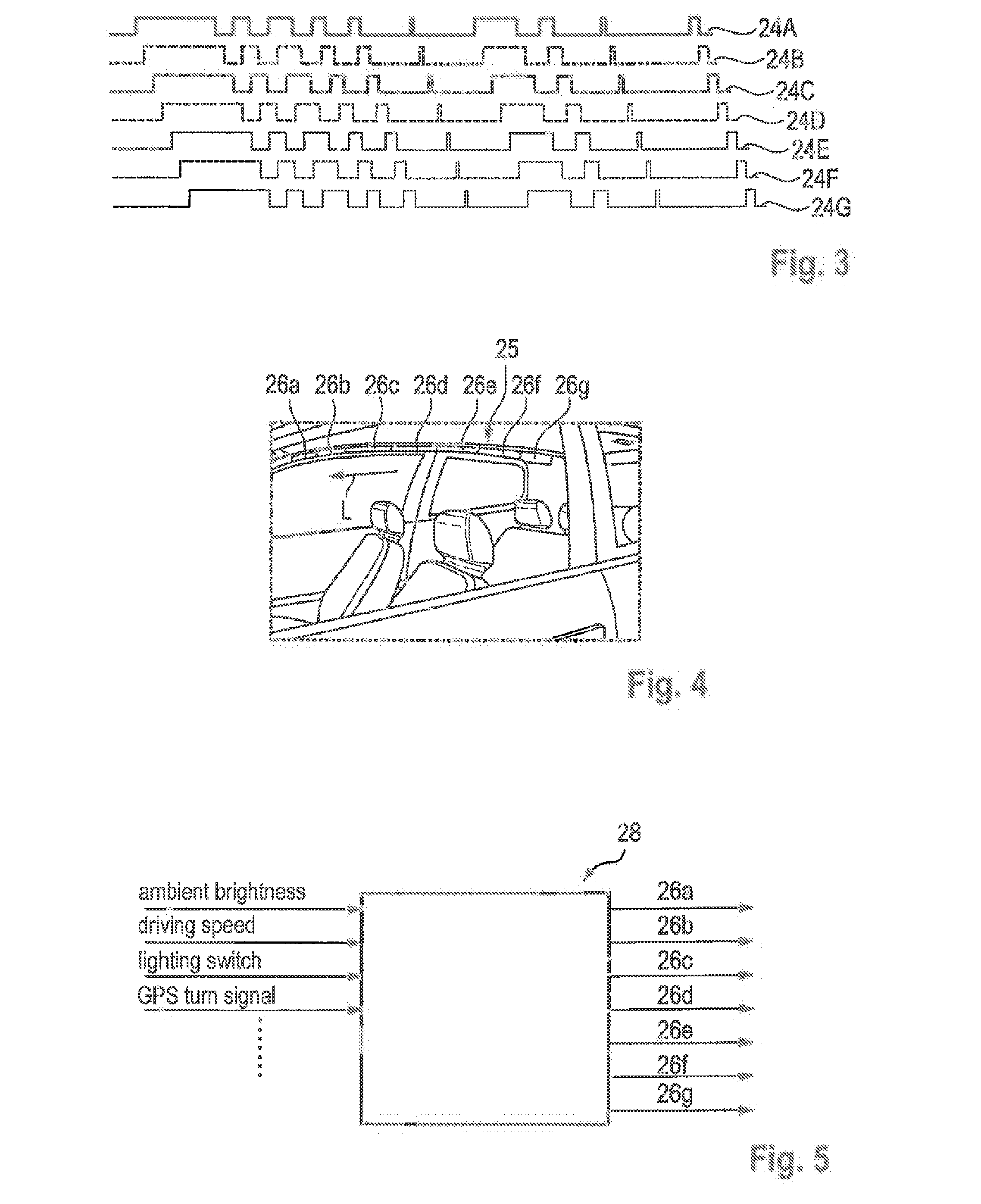 Method for controlling an interior lighting system in a vehicle and interior lighting system