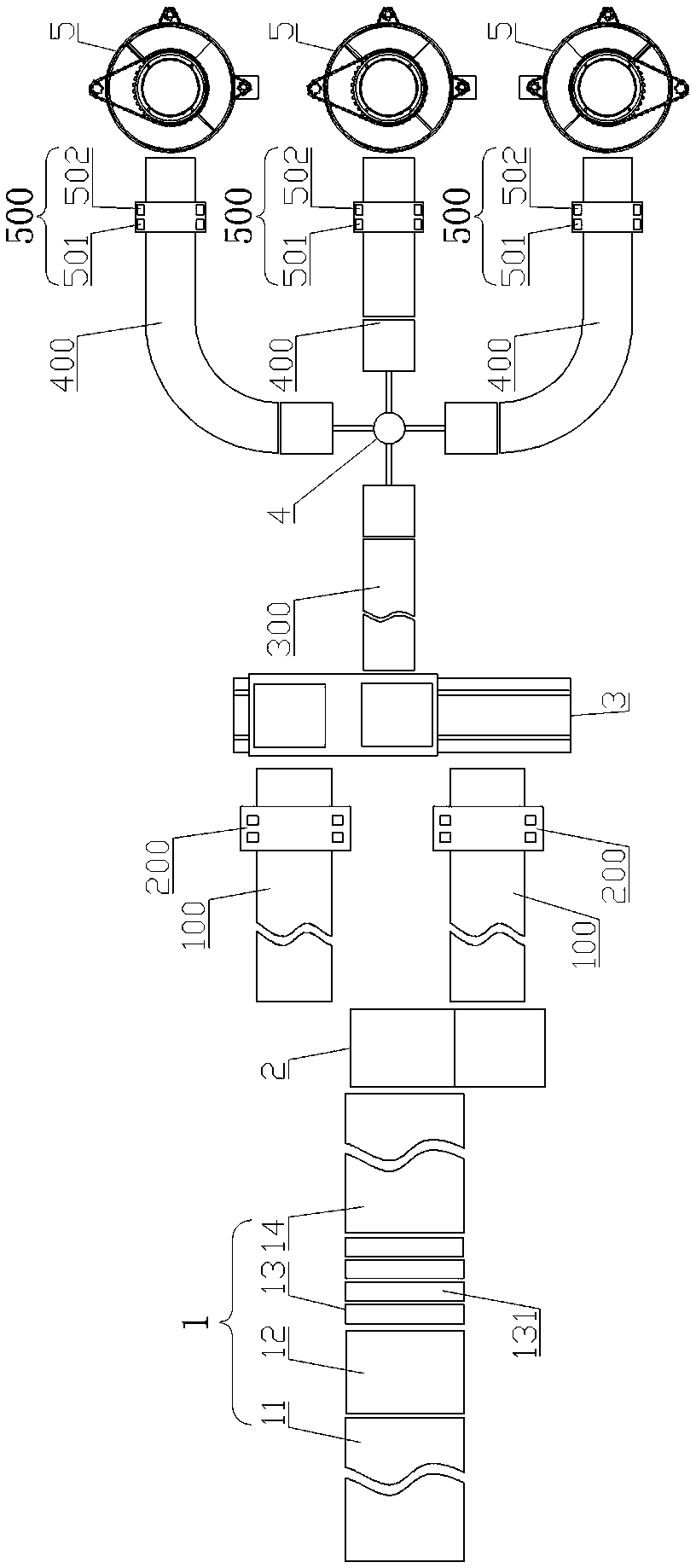 Logistics sorting system based on tower type sorting device