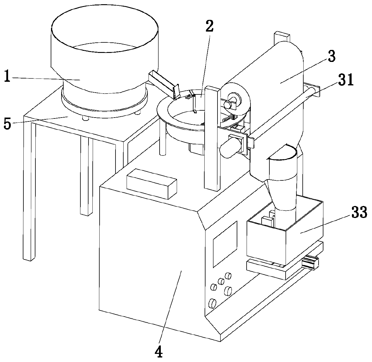 Particle counting and packaging machine