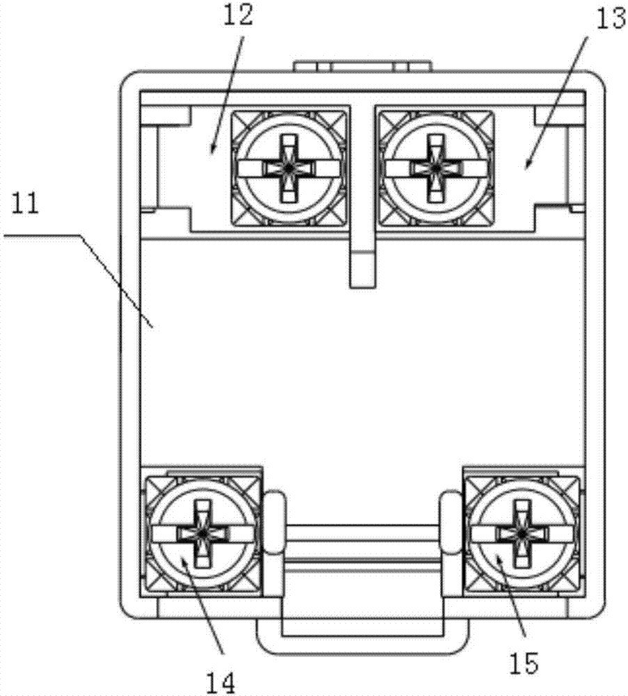 Switch core part structure capable of preventing action dead point