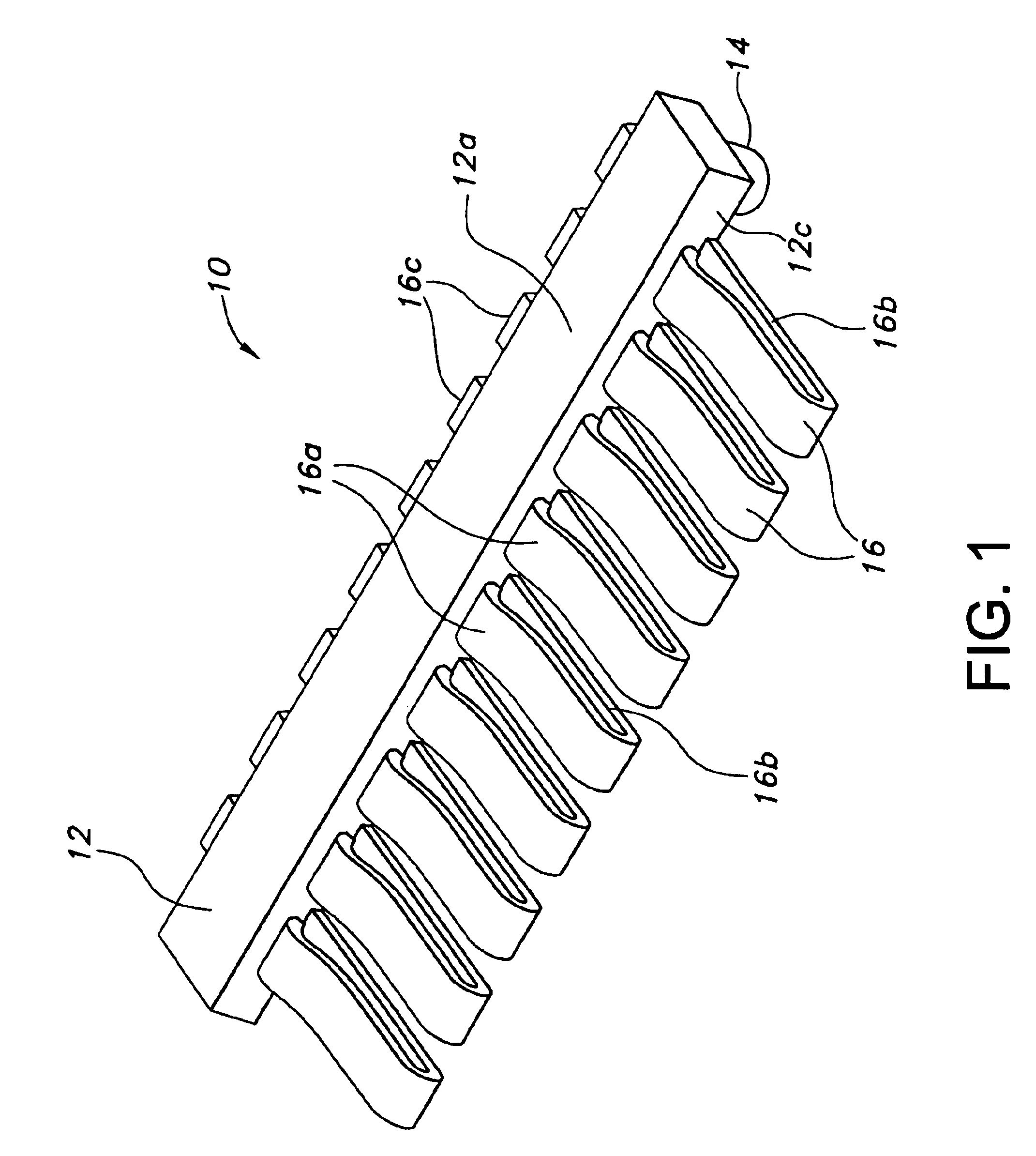 LCD connector for printed circuit boards