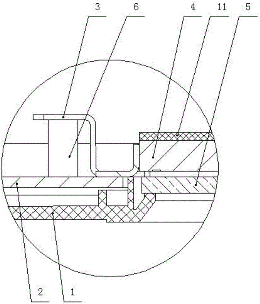 Mounting structure of LCD (liquid crystal display) screen in numerical control system