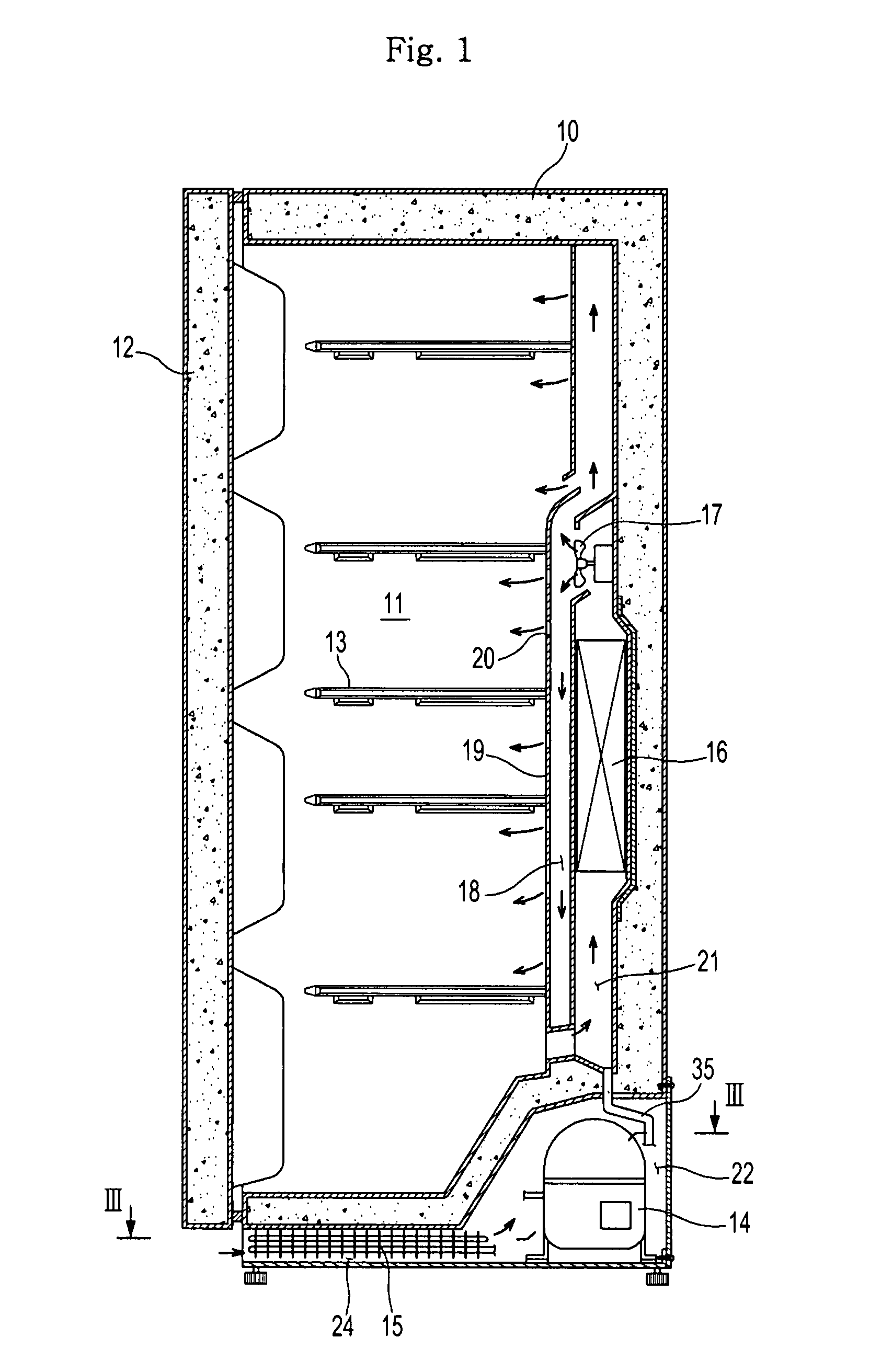 Refrigerator with air guide duct