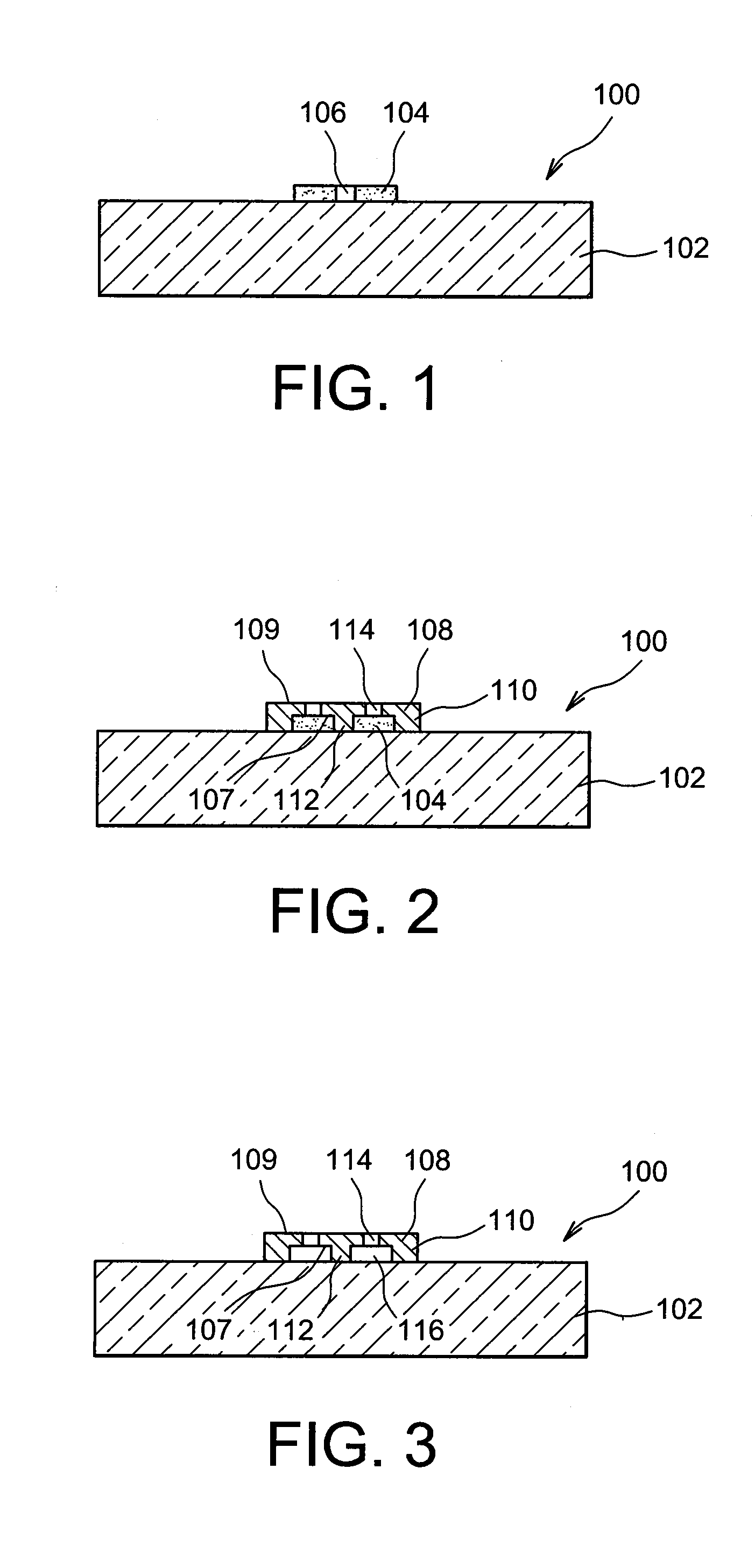 Suspended getter material-based structure