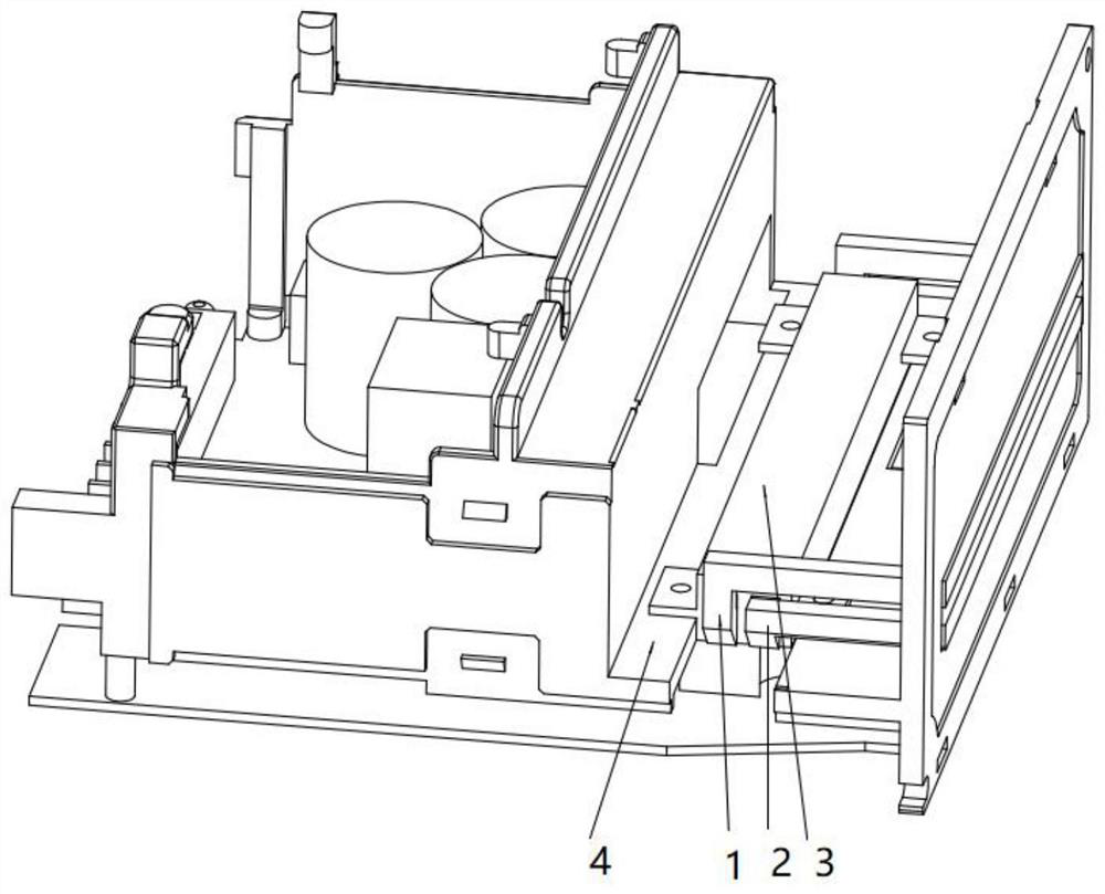 A heat dissipation structure of a servo drive and a control cabinet including the same