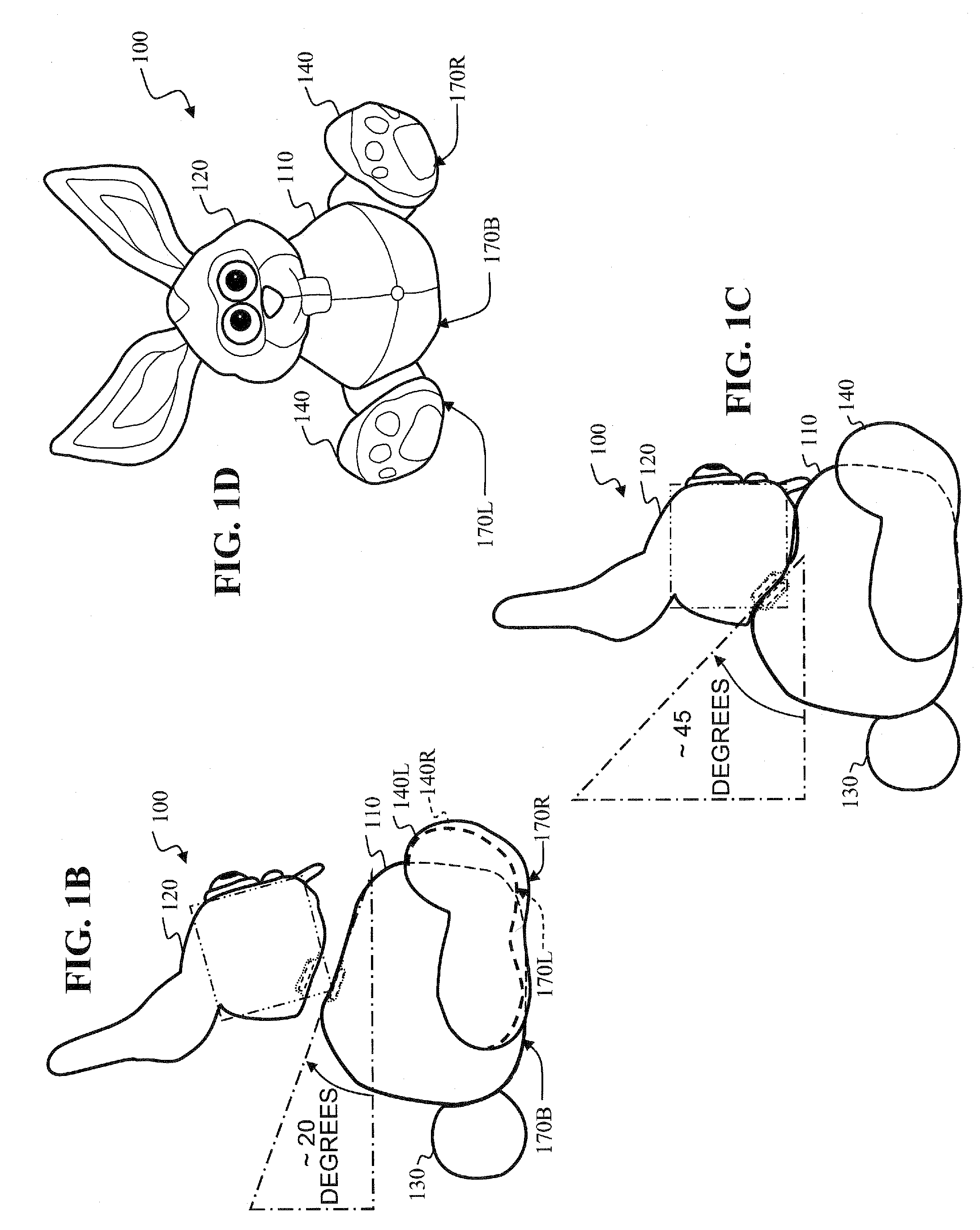 Stuffed toy with embedded magnets and related method