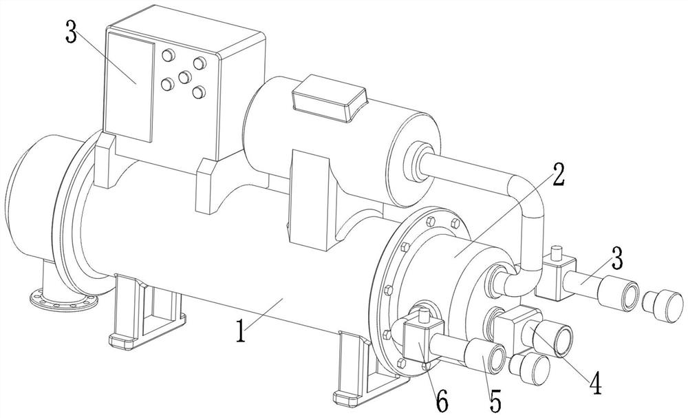 Water stop and diversion tank of water chiller and application method