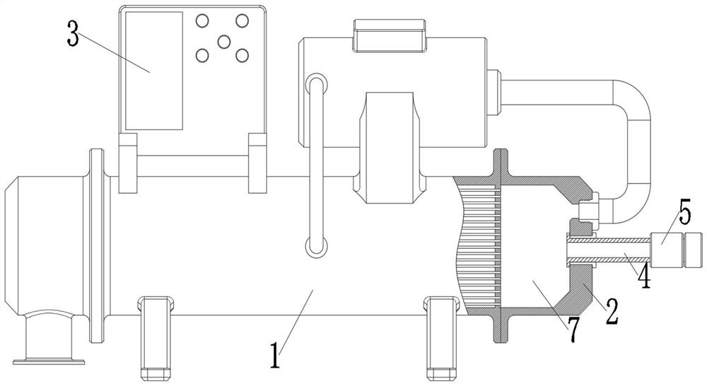Water stop and diversion tank of water chiller and application method