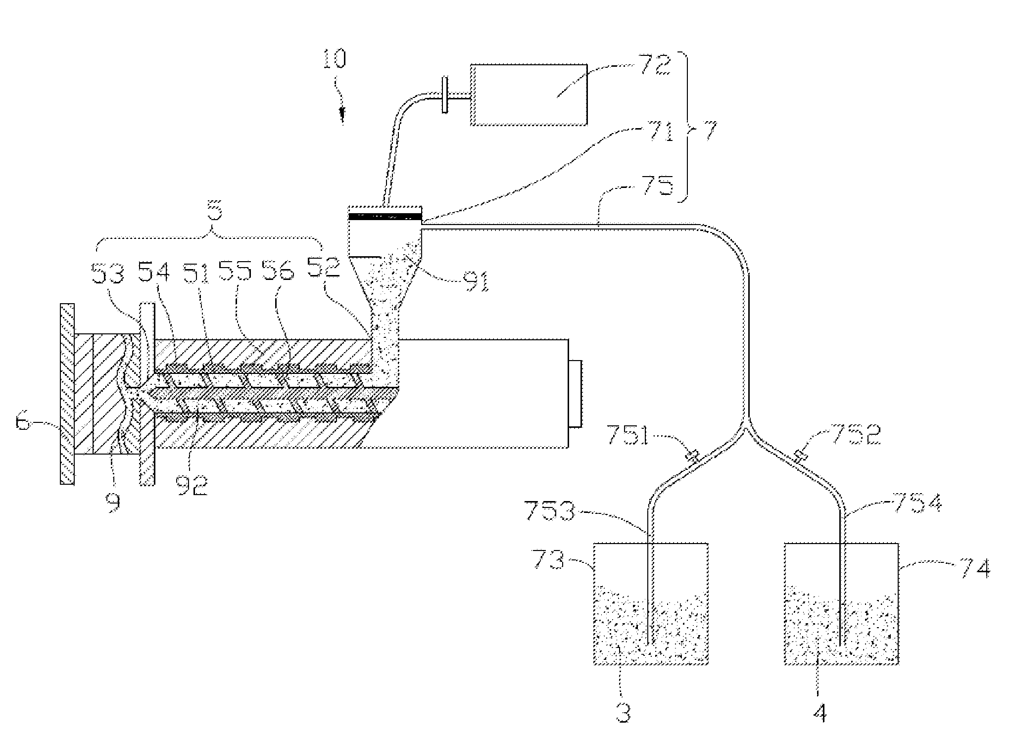 Apparatus for making magnesium-based carbon nanotube composite material and method for making the same