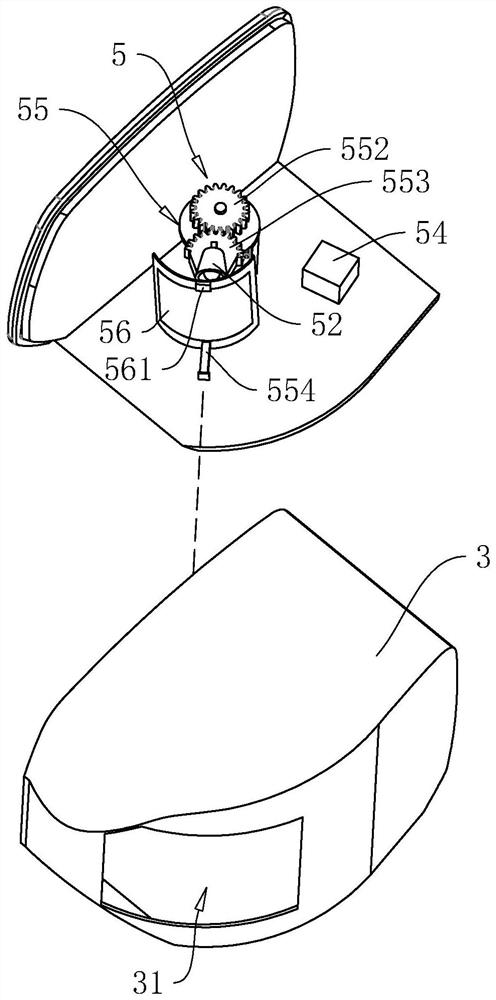 Automobile sun and rain shield with LED (light-emitting diode) lamp