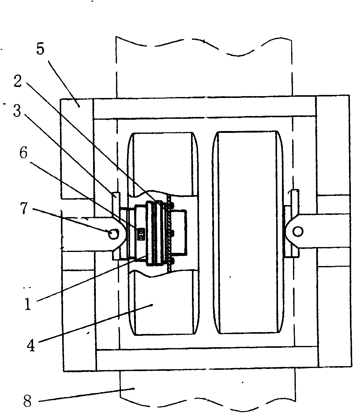 Differential operation device of straddle-type single-track vehicle