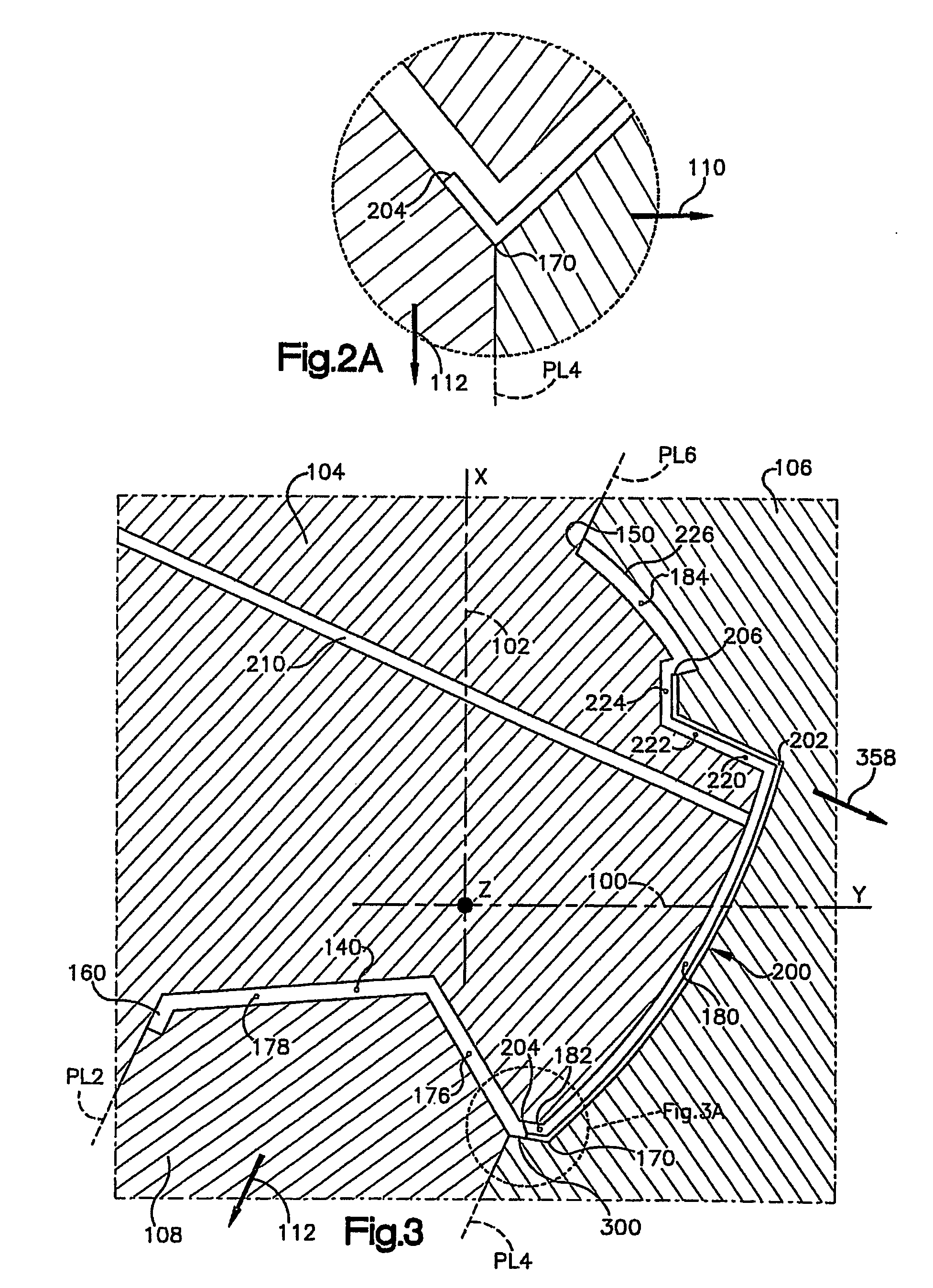Deep c parts and method of molding