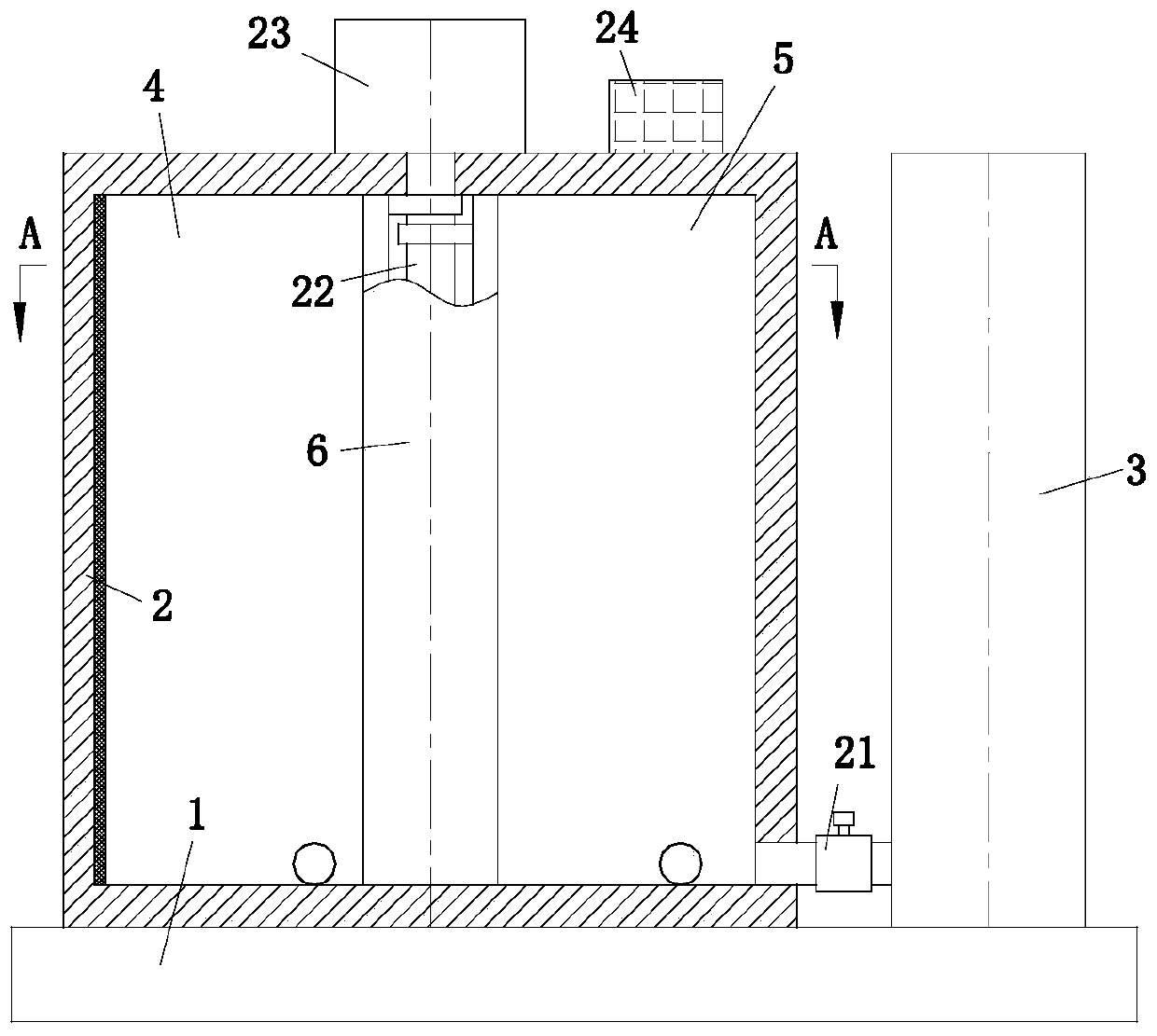 An intelligent purification and recovery device for sulfuric acid