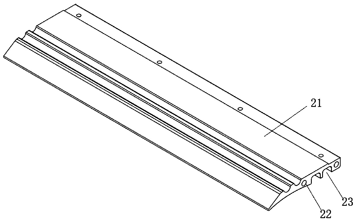 Arc window structure for multi-probe displacement monitor