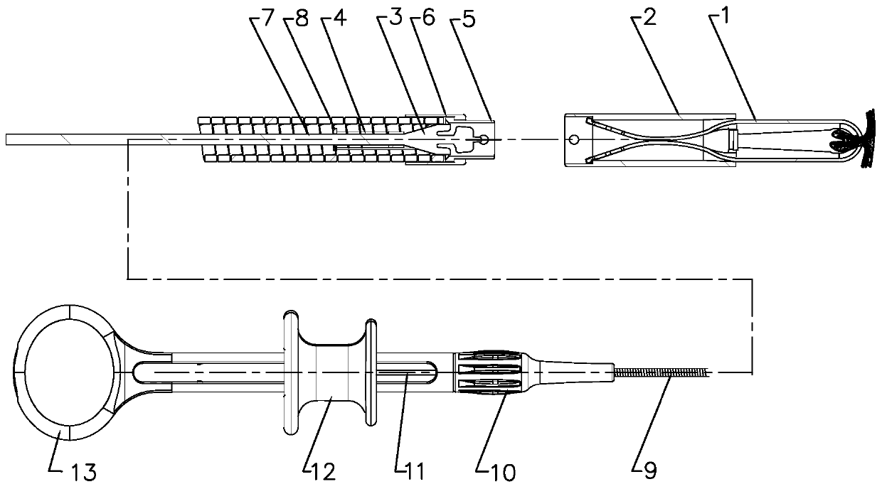 Clip device used in coordination with endoscope and clipping part of clip device