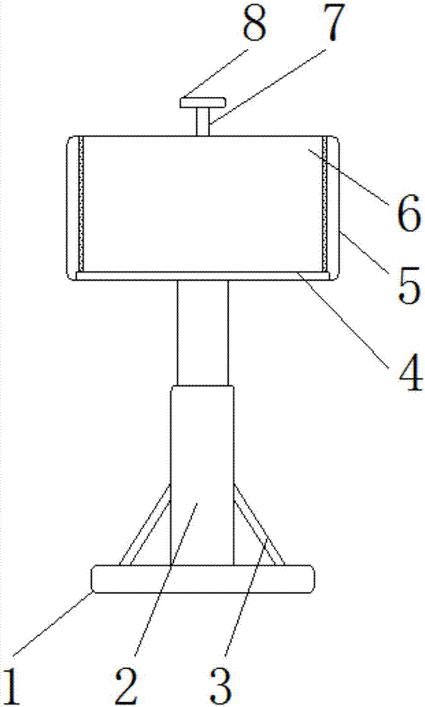 Tablet computer fixing bracket convenient to carry