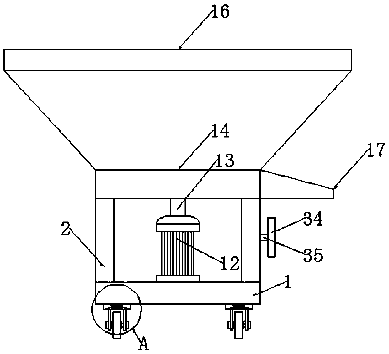 Casting sand grinding device